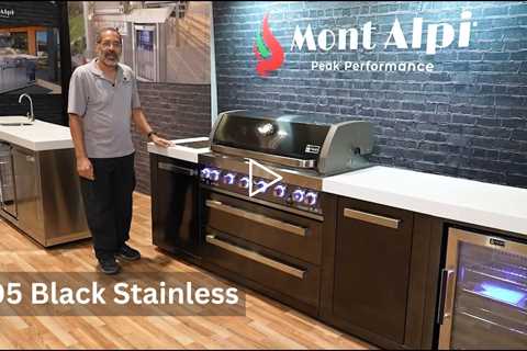 Mont Alpi 805 Black Stainless Grill Island Overview